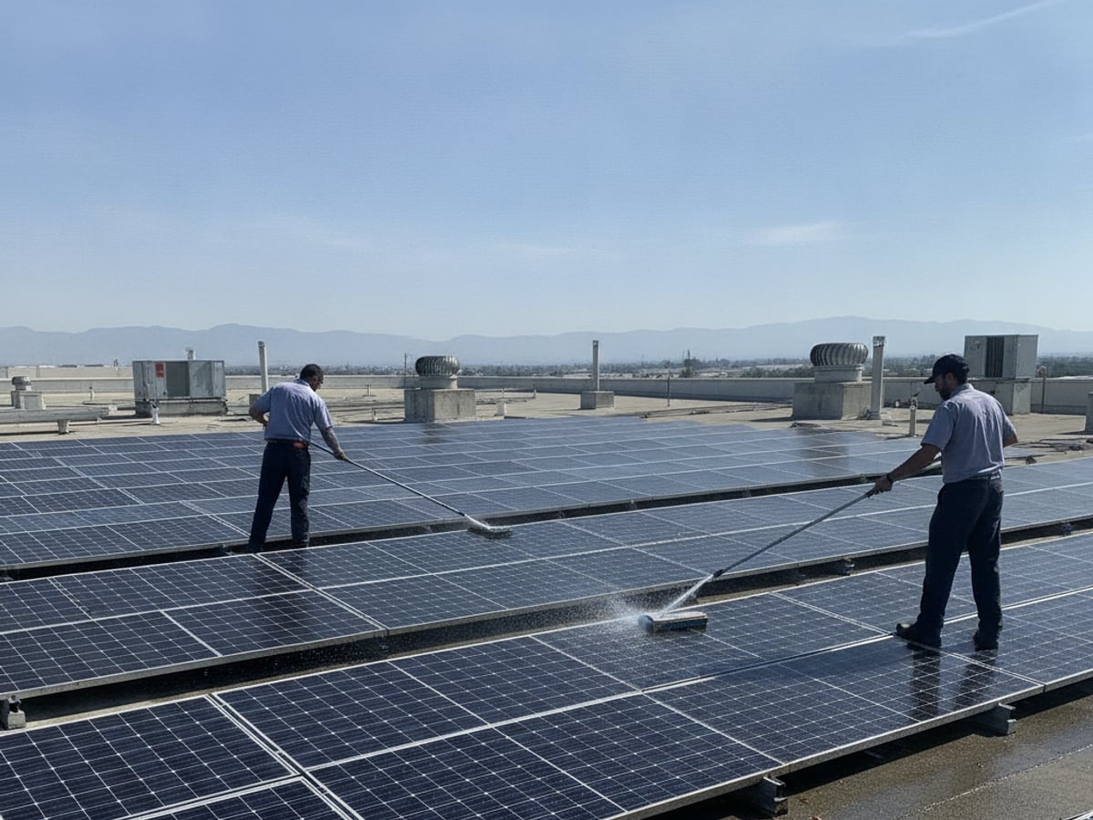 Commercial Solar Panel Cleaning